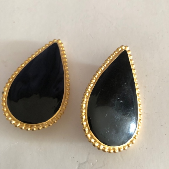 Three sets of vintage clip on earrings. Can be worn togeather or separate. - Picture 2 of 8